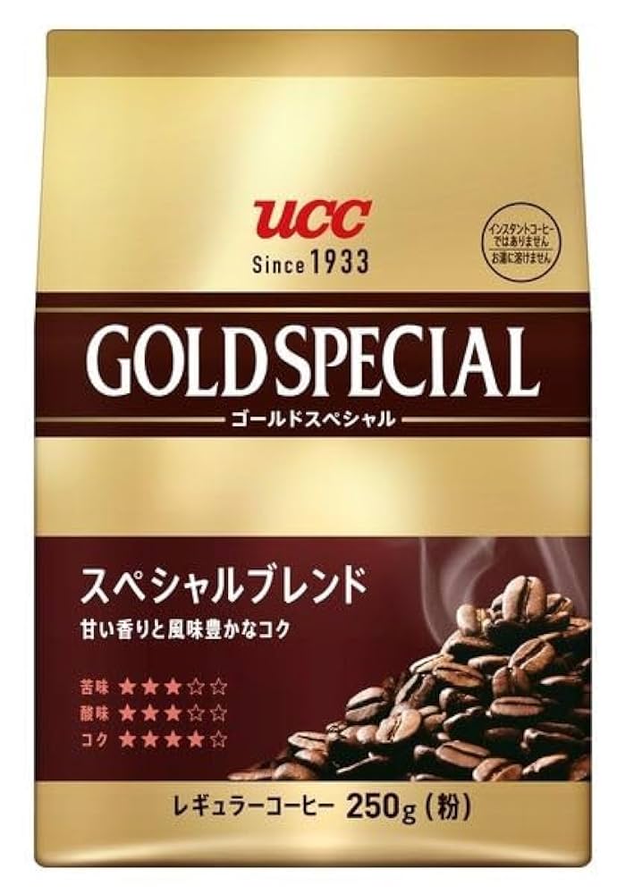 UCC ゴールドスペシャル　スペシャルブレンド15袋まとめて　1袋250g（粉） Amazon.co.jp: 【レギュラーコーヒー】 UCC 上島珈琲 ゴールド